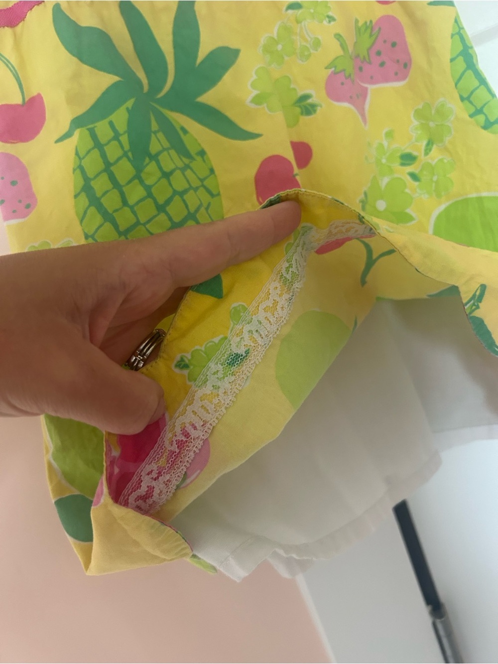Vintage Lilly Pulitzer Fruit Punch Dress White Label - Picture 4 of 6